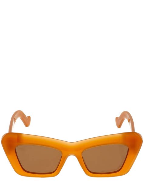 loewe cat-eye sunglasses orange